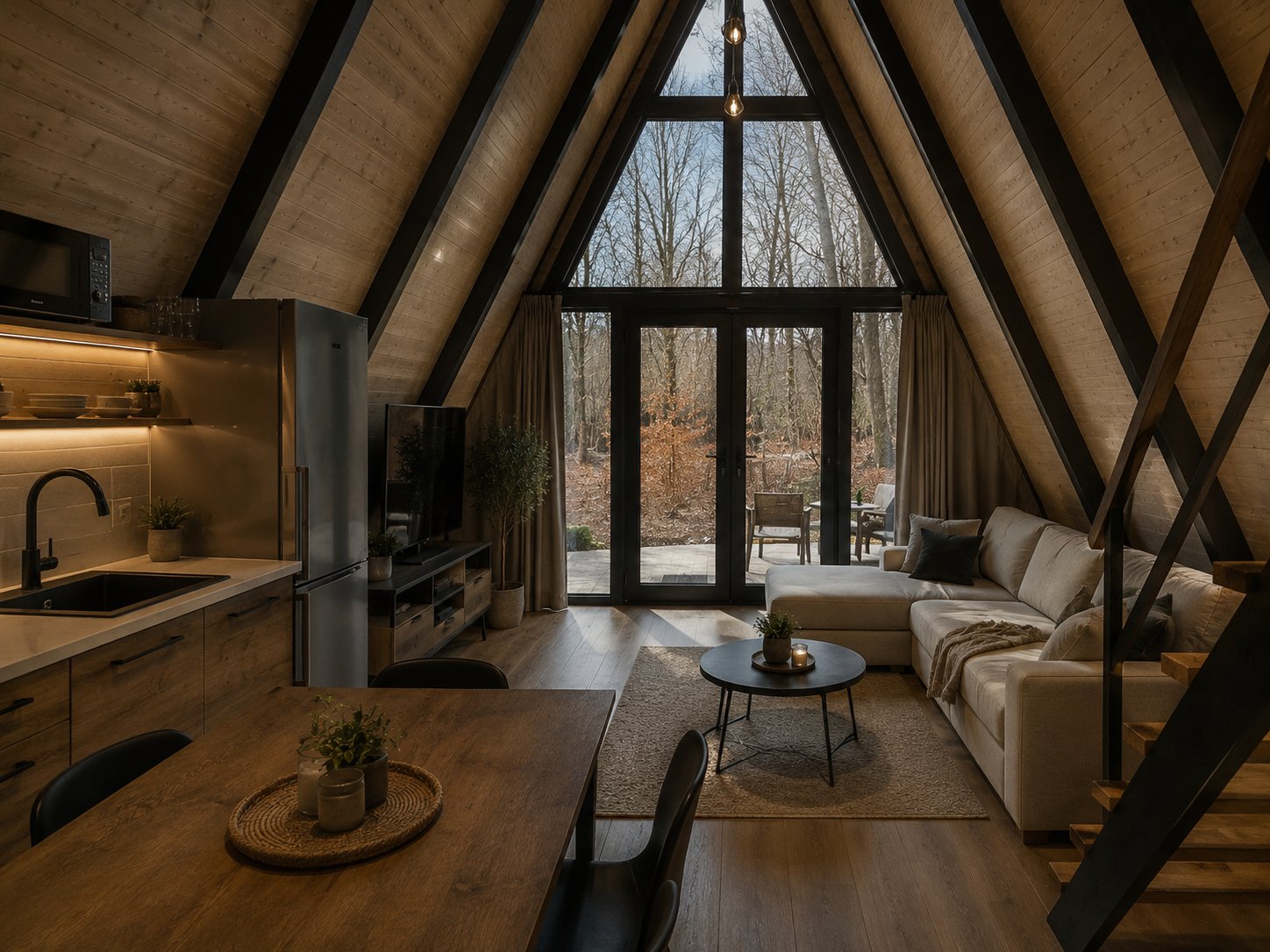 A-Frame vikendica — enterijer